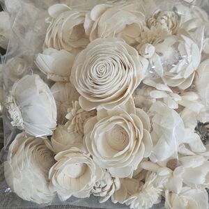 Elegant Cream Floral Home Accent